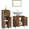 3dílný set koupelnového nábytku kompozitní dřevo [3056928] (Barva dub sonoma)