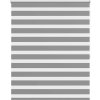 Zebrová roleta 140,9 x 175 cm Šířka látky 136,7 cm [240223] (Barva Šedá)