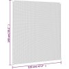 Magnetická okenní síť proti hmyzu 120 x 140 cm [153853] (Barva Bílá)