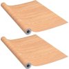 Samolepící tapety na dveře 2 ks 210 x 90 cm PVC [146111] (Barva Bílé dřevo)
