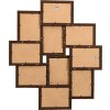 Kolážový fotorámeček na 10 obrázků (13 x 18 cm) MDF [332783] (Barva Černá)