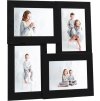 Kolážový fotorámeček na 4 obrázky (10 x 15 cm) MDF [332774] (Barva Černá)