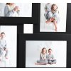 Kolážový fotorámeček na 4 obrázky (10 x 15 cm) MDF [332774] (Barva Černá)