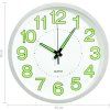 Svítící nástěnné hodiny 30 cm [325167] (Barva Bílá)