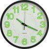 Svítící nástěnné hodiny 30 cm [325167] (Barva Bílá)