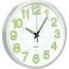 Svítící nástěnné hodiny 30 cm [325167] (Barva Bílá)
