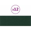 Nástěnné panely 12 ks 90 x 30 cm textil 3,24 m² [343901] (Barva Světle šedá)