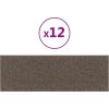 Nástěnné panely 12 ks 90 x 30 cm textil 3,24 m² [343901] (Barva Světle šedá)