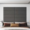 Nástěnné panely 12 ks 90 x 30 cm textil 3,24 m² [343901] (Barva Světle šedá)