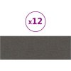 Nástěnné panely 12 ks 90 x 30 cm textil 3,24 m² [343901] (Barva Světle šedá)