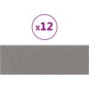 Nástěnné panely 12 ks 90 x 30 cm textil 3,24 m² [343901] (Barva Světle šedá)
