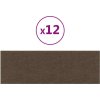 Nástěnné panely 12 ks 90 x 30 cm textil 3,24 m² [343901] (Barva Světle šedá)