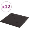 Nástěnné panely 12 ks 30 x 30 cm umělá kůže 1,08 m² [343974] (Barva Černá)