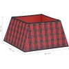 Podložka pod vánoční stromek 48 x 48 x 25 cm [331307] (Barva Červená a bílá)