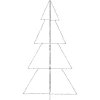 Vánoční stromek kužel 360 LED diod dovnitř i ven 143 x 250 cm [328591] (Barva Teplá bílá)