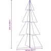 Vánoční stromek kužel 360 LED diod dovnitř i ven 143 x 250 cm [328591] (Barva Teplá bílá)