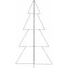 Vánoční stromek kužel 360 LED diod dovnitř i ven 143 x 250 cm [328591] (Barva Teplá bílá)