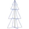 Vánoční stromek kužel 300 LED diod dovnitř i ven 120 x 220 cm [328589] (Barva Modrá)
