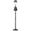 Podlahová lampa se 2 svítidly ná E27 litina [320585] (Barva Černá)