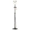 Podlahová lampa se 2 svítidly ná E27 litina [320585] (Barva Černá)
