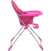 Dětská jídelní židlička modro-bílá [10183] (Barva Růžová)