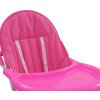Dětská jídelní židlička modro-bílá [10183] (Barva Růžová)