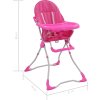 Dětská jídelní židlička modro-bílá [10183] (Barva Růžová)