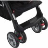 Tandemový kočárek a černý ocel [10112] (Barva Modrá)