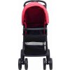 Dětský kočárek 3 v 1 a černý ocel [10393] (Barva Červená)
