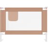 Dětská zábrana k postýlce 90 x 25 cm textil [10216] (Barva Taupe)