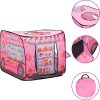 Dětský stan na hraní s 250 míčky růžový 70x112x70 cm [3107752] (Barva Vícebarevné 1)