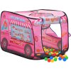 Dětský stan na hraní s 250 míčky růžový 70x112x70 cm [3107752] (Barva Vícebarevné 1)