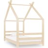 Rám dětské postele masivní borovice 80 x 160 cm [289611] (Barva Bílá)