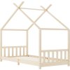 Rám dětské postele masivní borové dřevo 90 x 200 cm [283366] (Barva Hnědá)