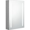 LED koupelnová skříňka se zrcadlem 50 x 13 x 70 cm [326498] (Barva Zářivě šedá)