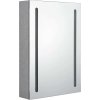 LED koupelnová skříňka se zrcadlem 50 x 13 x 70 cm [326498] (Barva Zářivě šedá)