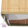 Bambusový koš na prádlo se 2 přihrádkami 100 l [320748] (Barva Tmavě hnědá)