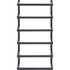 Věšák na ručníky 24 x 12 x 48 cm ocel [336123] (Barva Černá)