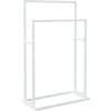 Volně stojící stojan na ručníky 48 x 24 x 78,5 cm železo [343088] (Barva Bílá)
