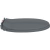 WC sedátko s pomalým sklápěním rychloupínací oválné [145817] (Barva Šedá)