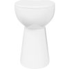 Bezrámová toaleta, 7 cm navýšená výška, pomalé zavírání, keramická [145779] (Barva Bílá)