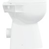 Bezrámová toaleta, 7 cm navýšená výška, pomalé zavírání, keramická [145779] (Barva Bílá)