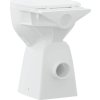 Bezrámová toaleta, 7 cm navýšená výška, pomalé zavírání, keramická [145779] (Barva Bílá)