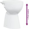 Bezrámová toaleta, 7 cm navýšená výška, pomalé zavírání, keramická [145779] (Barva Bílá)