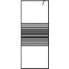 Sprchová zástěna walk-in 80 x 195 cm čiré ESG sklo [152145] (Barva Černá)