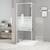 Sprchová zástěna walk-in 80 x 195 cm čiré ESG sklo [152145] (Barva Černá)