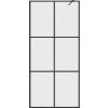 Sprchová zástěna walk-in 80 x 195 cm čiré ESG sklo [151023] (Barva Černá)