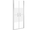 Sprchové dveře polomatné ESG (93–96) x 190 cm [148790] (Barva Stříbrná)