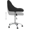 Otočná kancelářská židle umělá kůže [335190] (Barva Černá)