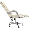 Masážní polohovací kancelářské křeslo umělá kůže [349670] (Barva Krémová)